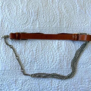 st .john leather chain belt